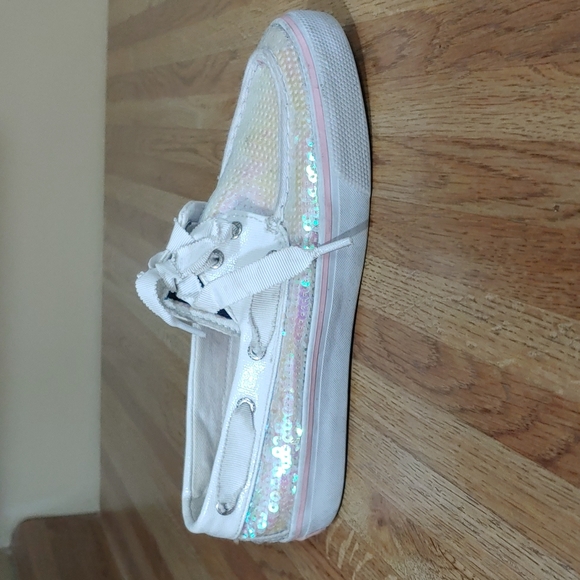 Sperry Top-Sliders Iridescent Sequins Loafers Shoes 6M - Picture 7 of 14